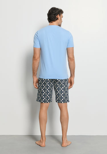 Night And Day S/Slv Pajama | Stitched Minimal 72353-1231